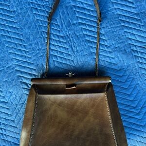 Elegant Vintage Brown Leather Women's Bag